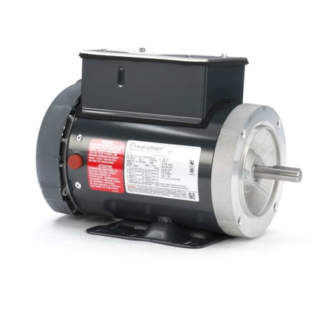 Leeson K615 Electric Motor 2 HP 3450 Rpm 1PH 115/230 Volt 56HC 056B34F5312