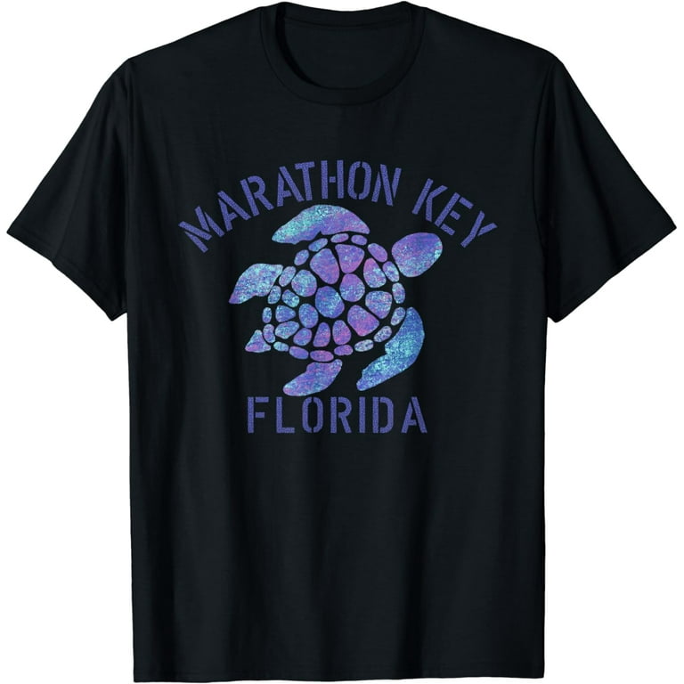 Marathon Key Florida Vintage Style Sea Turtle Tshirt Marathon Key Florida Vintage Style Sea Turtle Tshirt