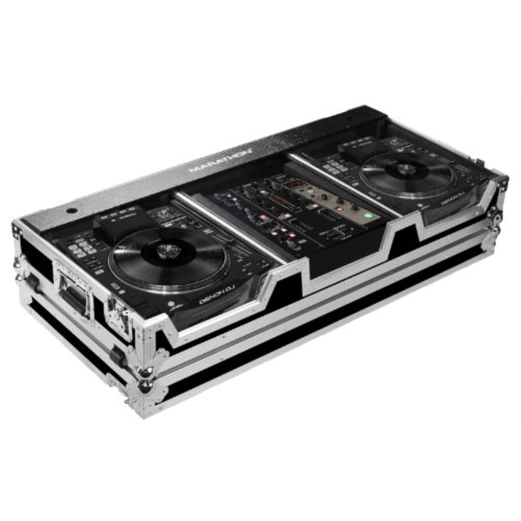 Marathon MA-SC390010W Flight Road Case Ma-sc390010w Case Coffin Holds 2 X Large Format Cd Players: Denon Sc3900 + 10-in Mixer: Dnx600