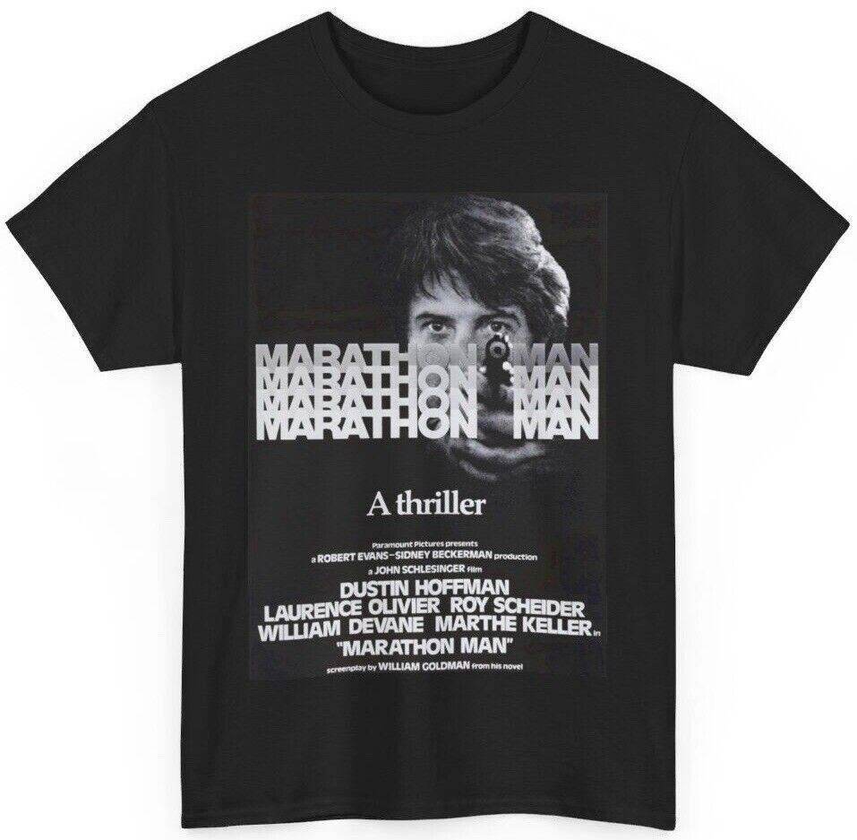 Marathon Man T Shirt Dustin Hoffman 70’s Classic Thriller Poster Art