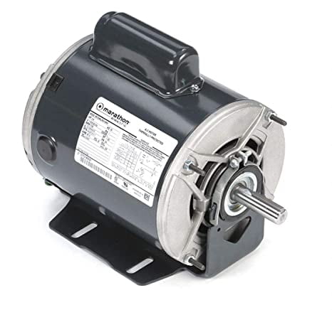 Marathon Motors MC1156 C1156 56 Frame Open Drip Proof 5KC46LN0149X Belt Drive Motor, 3/4 hp, 1725 RPM, 115/208-230 VAC, 1 Split Phase, 1 Speed, Ball Bearing, Resilient Ring Mount