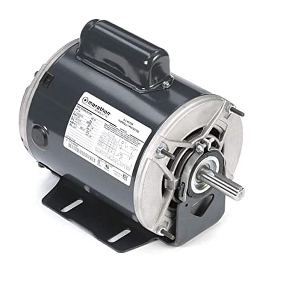 Marathon Motors MC1156 C1156 56 Frame Open Drip Proof 5KC46LN0149X Belt Drive Motor, 3/4 hp, 1725 RPM, 115/208-230 VAC, 1 Split Phase, 1 Speed, Ball Bearing, Resilient Ring Mount