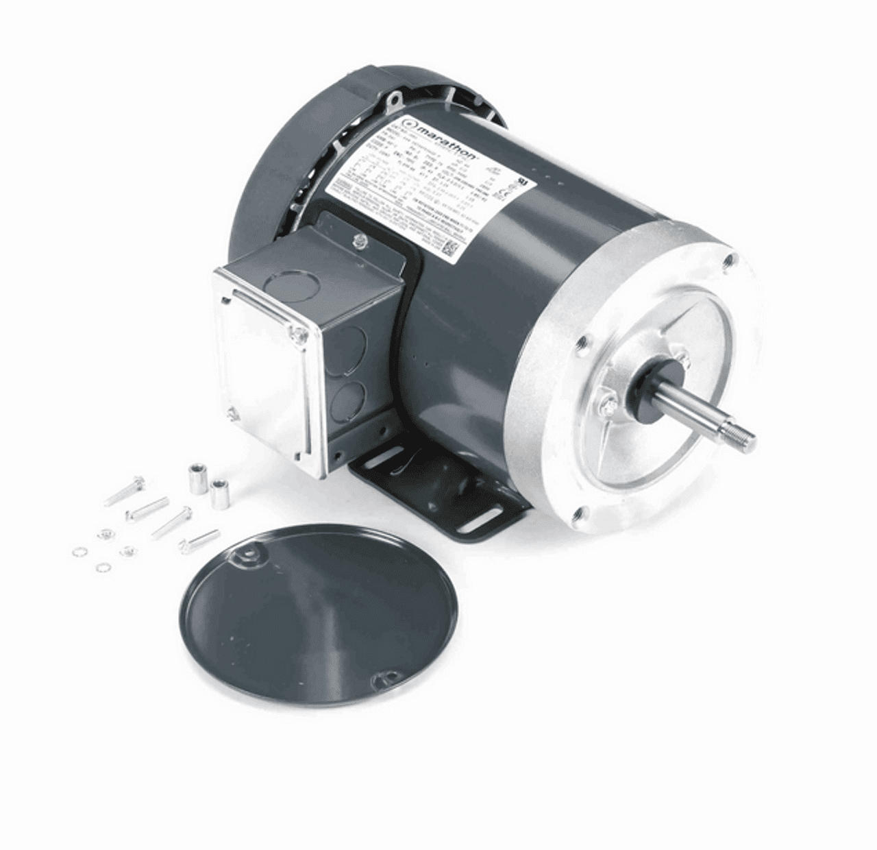 Marathon Motors MJ061 J061 1/2 hp 3-Phase Jet Pump Motor 3600 RPM 208-230/460V TEFC 56J Frame (rigid base)