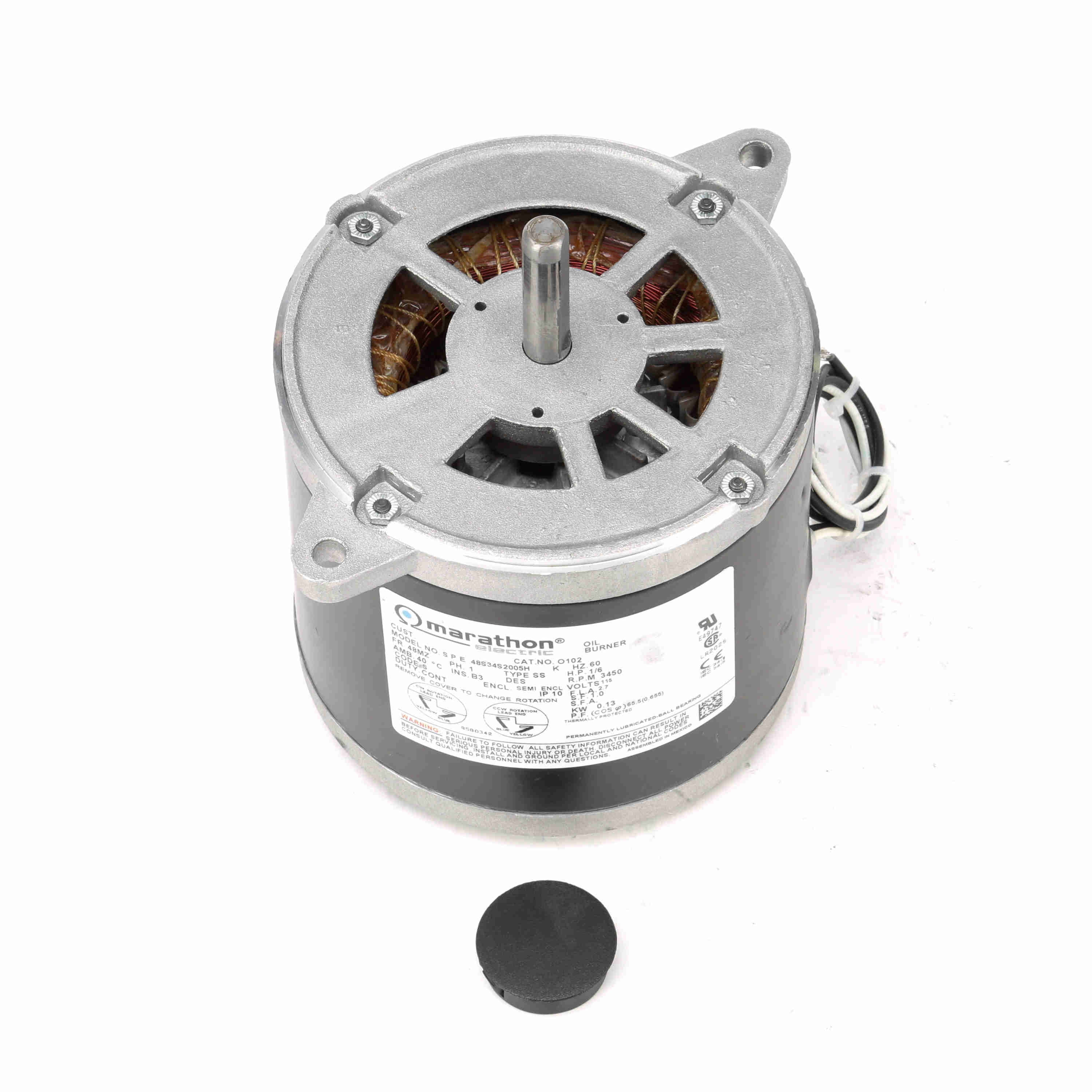 Marathon Motors MO102 O102 Single Phase HVAC/R Motor