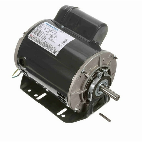 Marathon Motors MS116 S116 1 hp (1 speed) 115/230V 1800 RPM ODP 56 Frame Cap Start Resilient Base Motor