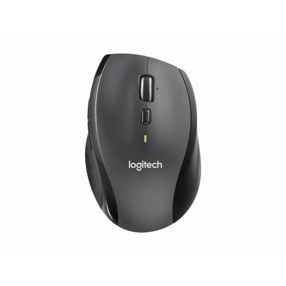 Logitech M705 Mouse - Laser - Wireless - Black, Silver - USB - Scroll Wheel - Right-Handed Only - R