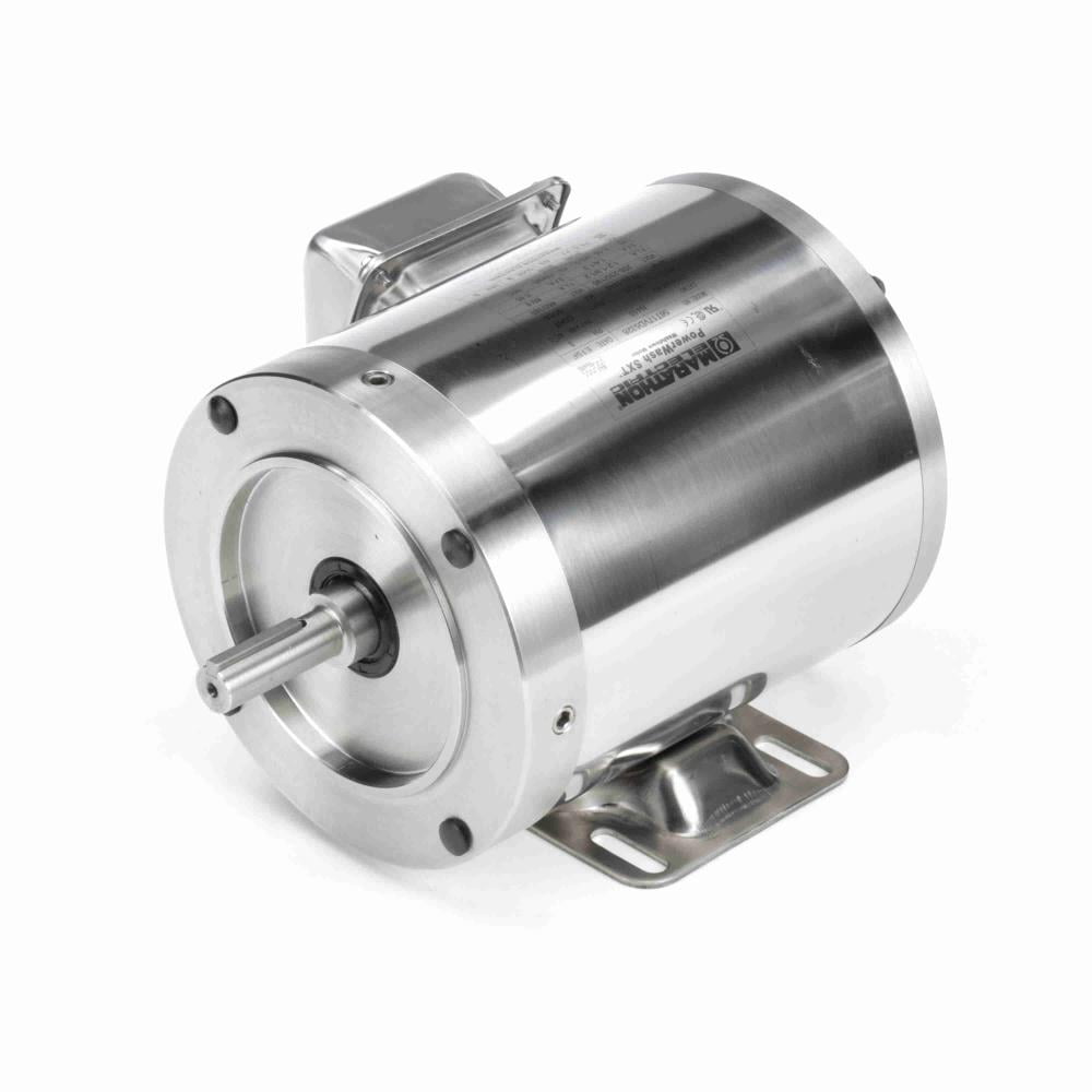 Marathon N410 Washdown Motor, 0.33 HP, TENV, 208-230/460V