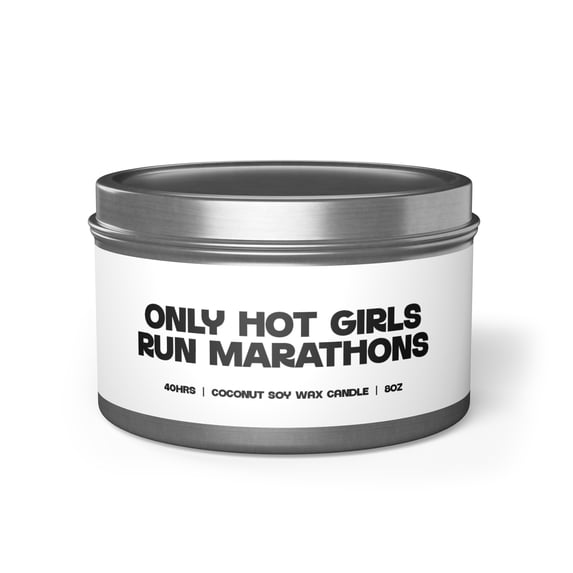Marathon Runner Tin Candle Gifts Home Office Decor Vanilla Coffee Scented
