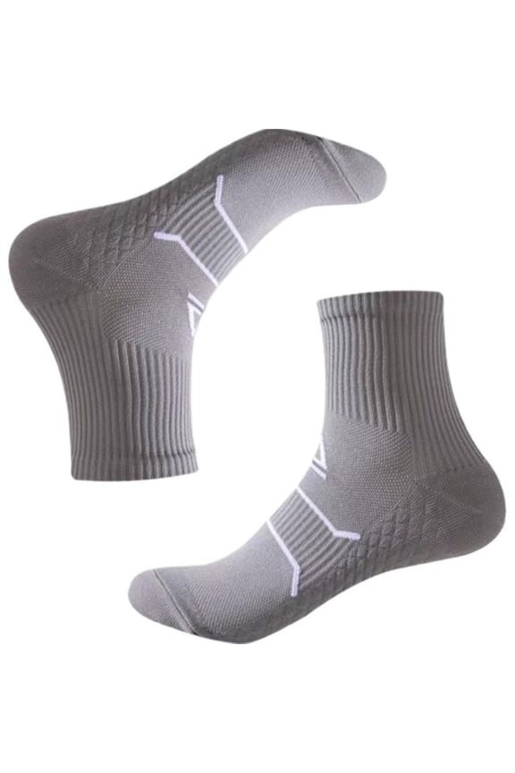 Marathon Running Socks for Men and Women, Sweat-Wicking Anti-Friction Athletic Socks for Fitness & Sports