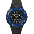 thumbnail image 1 of Marathon by Timex Unisex Analog Full-Size Black/Blue Watch, Resin Strap, 1 of 3