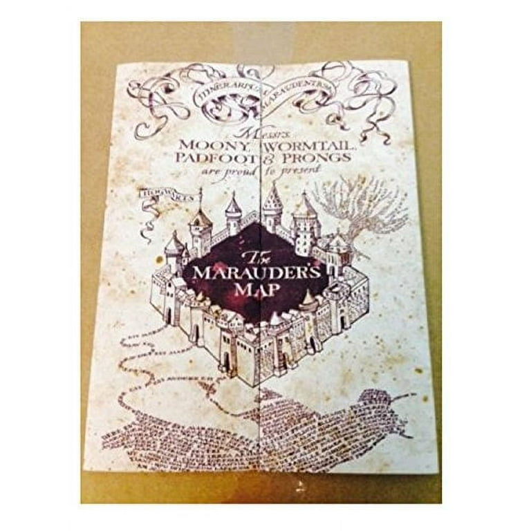 Marauder's Map Hogwarts Wizarding World Harry Potter Warner Bros LIMITED  **NEW** 