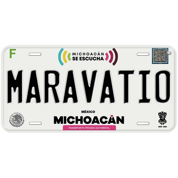 Maravatio Michoacan Mexico Novelty Car License Plate