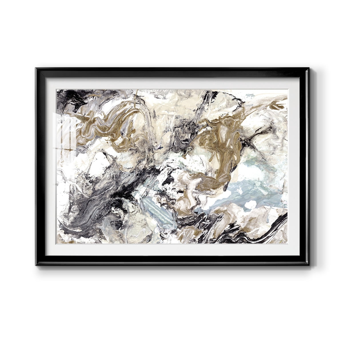 Marbelized Abstract Premium Framed Print - Ready to Hang - Walmart.com