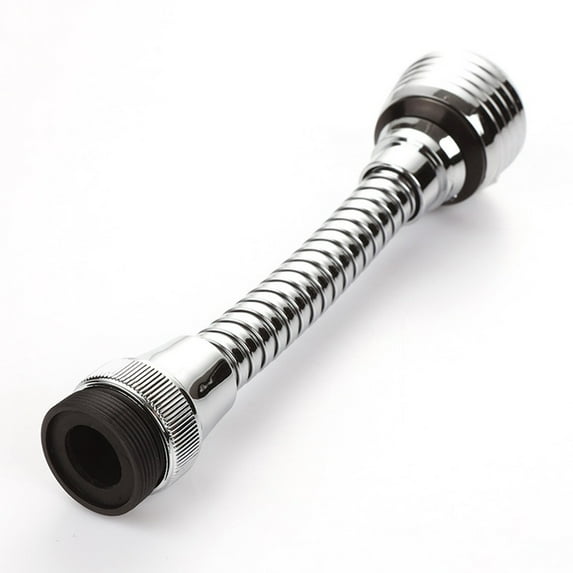 Marbhall Flexible Faucet Sprayer Attachment 360 ° Kitchen Sink Aerator Extender for Cold Hot Water Silver