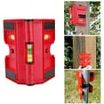 thumbnail image 1 of Marbhall Level & Tool, Level Fence Post Pipe Magnetic Adjustable with Strap Horizontal Vertical 3 Vials Red, 1 of 14