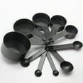 thumbnail image 1 of Marbhall Measuring Cups and Measuring Spoons Set, Plastic Measuring Cups and Spoons, Baking Measure Cups Spoons Set 10Pcs/set Black, 1 of 3
