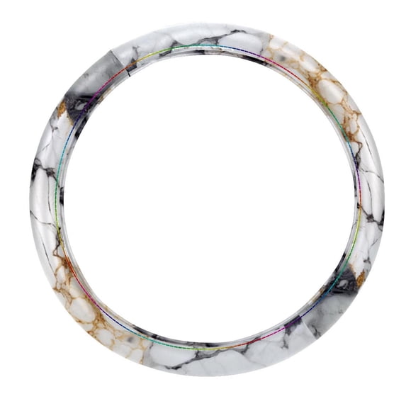 Marble 14.5 Inch Printing PVC Leather Auto Accessories Car Wheel Cover Steering Wheel Covers Car Wheel Covers