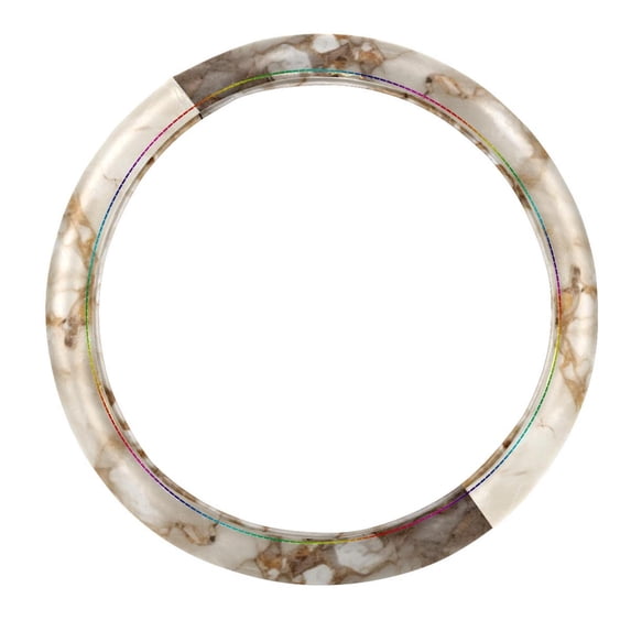 Marble 14.5 Inch Printing PVC Leather Car Wheel Cover Auto Accessories Steering Wheel Cover