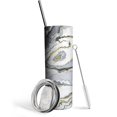 thumbnail image 1 of Marble 20 Oz Skinny Tumbler with Lid and Straw - Double Wall Vacuum Insulated Tumbler- Insulated Travel Coffee Mug, 1 of 1