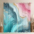 thumbnail image 1 of Marble 30%-50% Blackout Curtains Adults Stone Pattern Curtains & Drapes Marbling Fluid Texture Curtains 38"Wx54"L 2 Panels Watercolor Abstract Art Window Treatments,Blue And Pink, 1 of 6