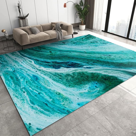 Marble Abstract Area Rugs, Geometric Circular Triangle Pattern Apartment Carpet,high Density Dust-Proof Do Not Fade Pattern Clear For Living Room Study Bedroom 1x2ft