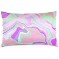 thumbnail image 1 of Marble and Abstract Liquid Velvet Oblong Lumbar Plush Throw Pillow Cover/Shams Cushion Case - 20x36in - Decorative Invisible Zipper Design for Couch Sofa Pillowcase Only, 1 of 7