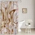 thumbnail image 1 of Marble Abstract Texture Decor Shower Curtain Liquid Natural Rose Abstract Art Polyester Fiber with Plastic Rings QuickDrying Waterproof for Bathtubs/Bathroom with (72"x36), 1 of 6