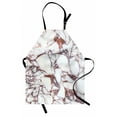 thumbnail image 1 of Marble Apron Dolomite Rocks Pattern with Characteristic Swirls and Cracked Lines Abstract Art, Unisex Kitchen Bib Apron with Adjustable Neck for Cooking Baking Gardening, Beige Brown, by Ambesonne, 1 of 3