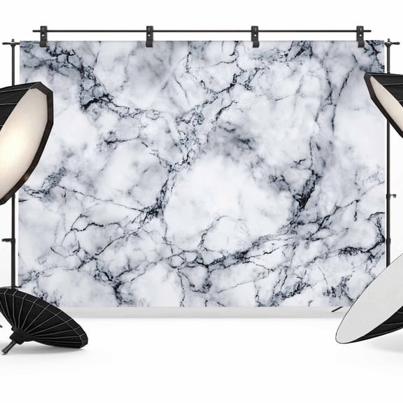 Marble Backdrop for Photoshoot,Photography Photo Studio Background Wall Backdrop,Grey Blue Modern Scenery Rock Cave Crack Back Drop Banner Panel for Portraits Wedding Live Streaming Decor 12x8Ft