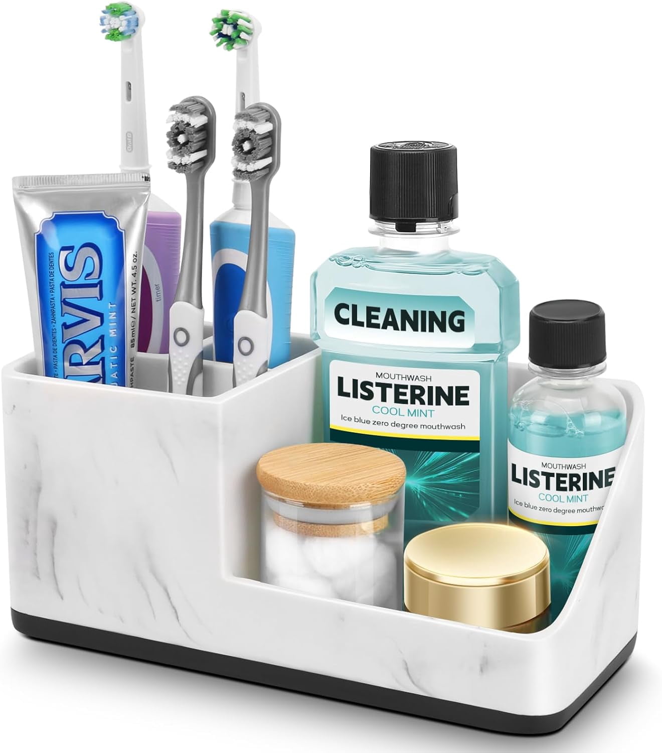 Marble Bathroom Counter Organizer, Kids Electric Toothbrush and ...