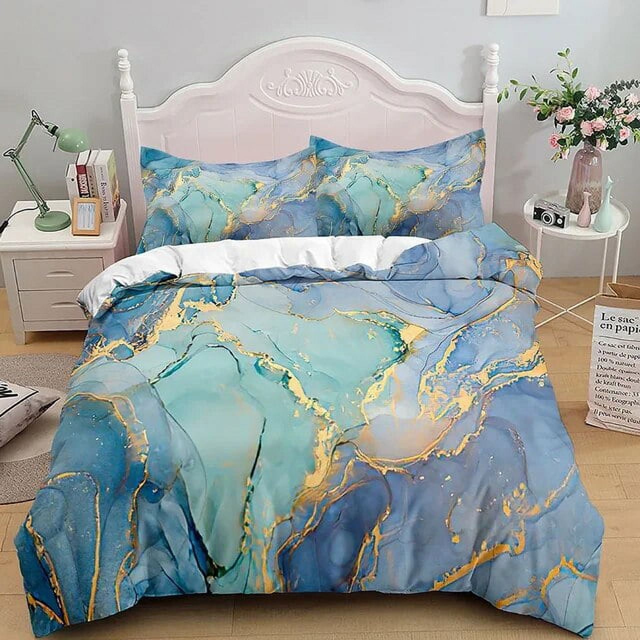 Marble Bedding Set King Queen Size Grey Gold Marble Duvet Cover Men marble-bedding-set-king-queen-size-grey-gold-marble-duvet-cover-men