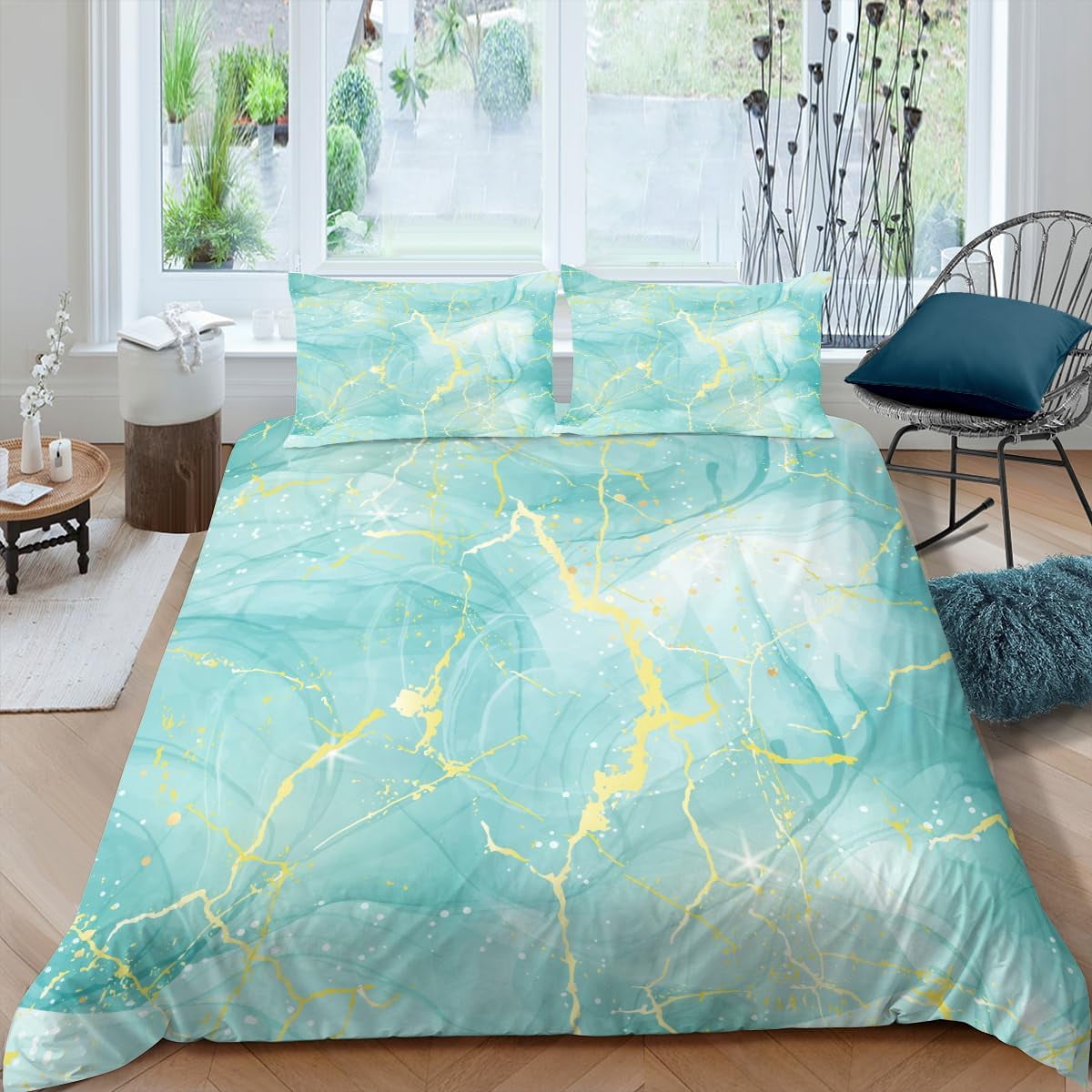 Marble Bedding Sets Marbling Duvet Cover Aesthetic Art Comforter Cover