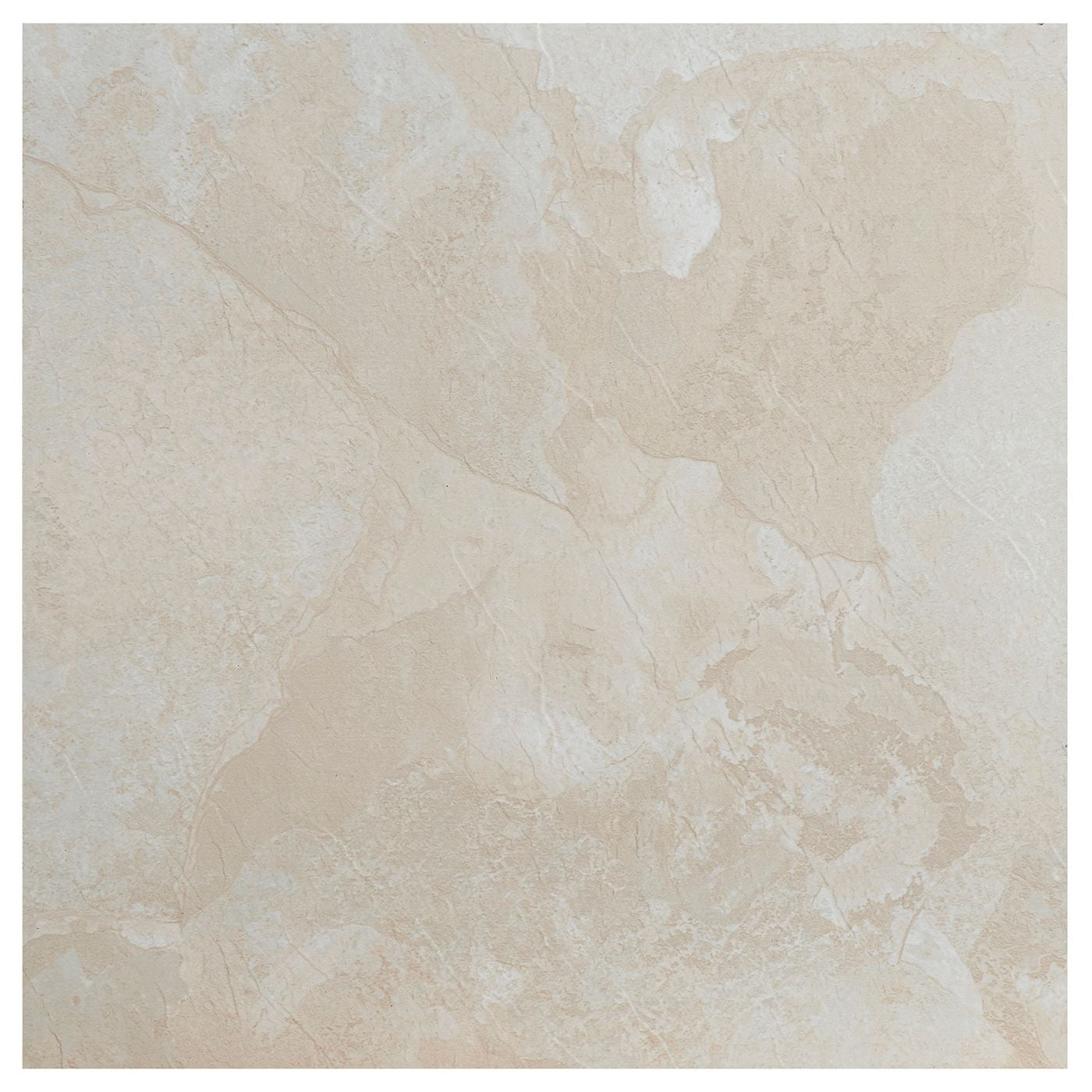 Marble Beige Granite Marble Vinyl Floor Tiles Self Stick Peek Flooring 12'' x 12'' 1-Pack (20 Pieces)