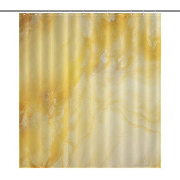 Marble Blue Greene Purple And Gold Stripes Waterproof Polyester Quick-Drying Shower Curtain for Bathroom with 12 Hooks
