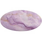 Marble Blue Greene Purple And Gold Stripes Floral Medallion Round Rug - Small Round Area Rug, Soft Non-Slip Machine Washable Bedroom Mat Indoor Accent Entry Carpet for Office Desk Dorm Hallway
