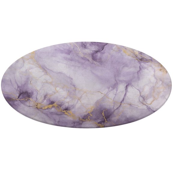 Marble Blue Greene Purple And Gold Stripes Round Rugs -Washable Non-Slip Small Round Area Rug Throw Soft Circle Rugs for Bedroom, Modern Print Indoor Carpet for Entryway Sofa Living Room