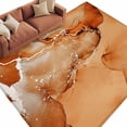 thumbnail image 1 of Marble Burnt Orange Large Area Rugs for Bedroom Living Room, Soft Non Slip Carpet Bedside Rug, Modern Abstract Ink Painting Luxury Rectangular Floor Cover Kitchen Accent Rug 5'x7' for Office, 1 of 9