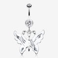 thumbnail image 1 of Marble Butterfly Belly Button Ring, 1 of 2