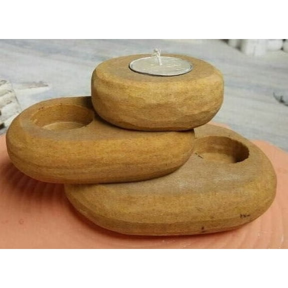 Marble Candle Set of 3 - Handcrafted Decorative Candles for Living Room, Bedroom, and Event Dcor