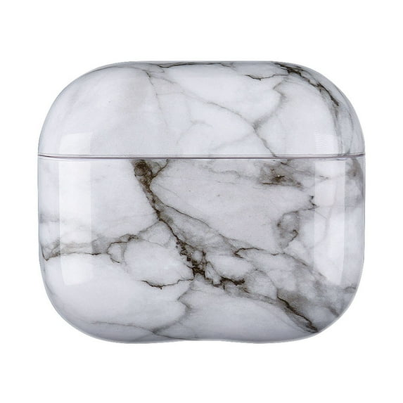 Marble Case for Apple Airpods 2nd Gen / 1st Generation , Stylish Luxury Case Dustproof Anti-Scratch Drop Protection Bumper Rugged Earbuds Case Cover for AirPods 1 2,Gray Marble