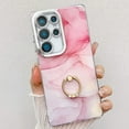 thumbnail image 1 of Marble Case for Samsung Galaxy A16 5G, Galaxy A16 5G Case for Girls Women, Slim Fit with Glitter Ring Holder Kickstand Bumper Soft TPU Shockproof Anti-Scratch Case Cover, 1 of 6