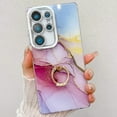 thumbnail image 1 of Marble Case for Samsung Galaxy S24 FE, Galaxy S24 FE Case for Girls Women, Slim Fit with Glitter Ring Holder Kickstand Bumper Soft TPU Shockproof Anti-Scratch Case Cover, 1 of 6