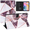 thumbnail image 1 of Marble Case for Samsung Galaxy Tab S6 Lite SM-P610/P615, Flip Leather Cover Stand Folding Shockproof Protective Case for Samsung Tab S6 Lite 10.4" SM-P610/P615 Tablet, Black White Marble, 1 of 8