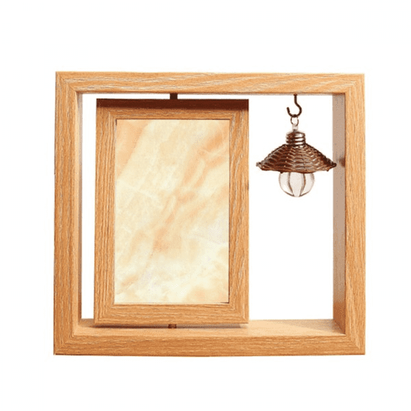 Marble CeracTile Twill Chilled Pattern Wooden Rotating Picture Photo Frame 4x6