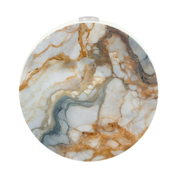 Marble Circular Night Light - 2 Pack LED Small Wall Light for Room Lights