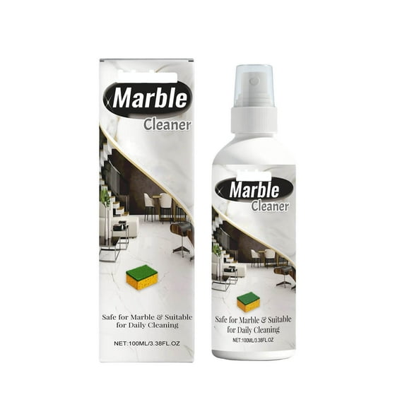 Marble Cleaner 100ml Tile and Wood Floor Cleaner Stain Grease Remover Polish and Restorer for Natural Stone Surfaces with Shine Enhancing Formula for a Like New Finish