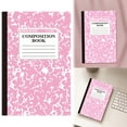 thumbnail image 1 of Wide Ruled Notebook Composition Notebooks Wide Ruled Composition Book Wide Notebook PaperSewn Binding Cover Assorted Colors,Pink, 1 of 8
