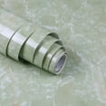 thumbnail image 1 of Marble Contact Paper Marble Wallpaper Glossy Peel and Stick Marble Countertops Contact Paper, for Kitchen Cabinets Bathroom Walls (Jade Green, 23.6*39.3inch), 1 of 8