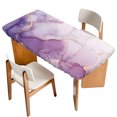 Marble Crack Table Cloths for 3 Foot Rectangle Tables, Purple Marbe ...