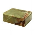 thumbnail image 1 of Marble Crafter BX45-WG 5 in. Rectangular Asteria Keepsake Box, Whirl Green Onyx, 1 of 1